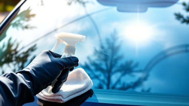 using glass cleaner safely