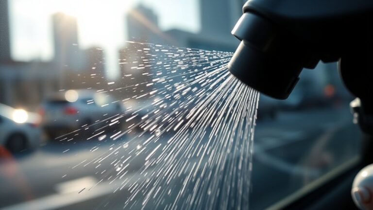 avoid glass cleaner usage