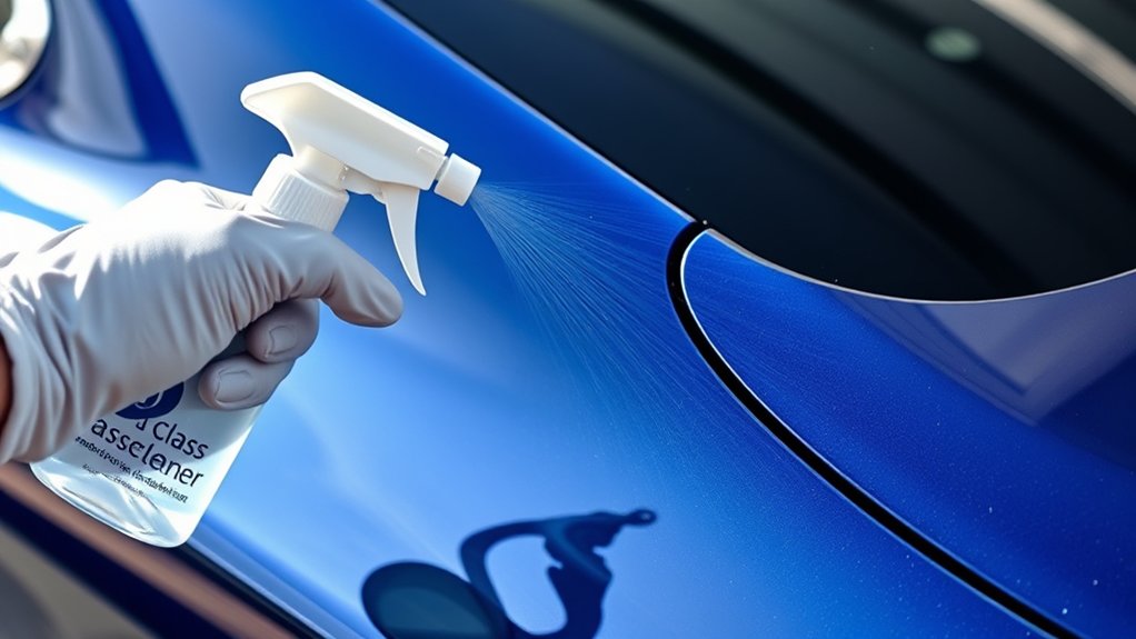 avoid glass cleaner usage