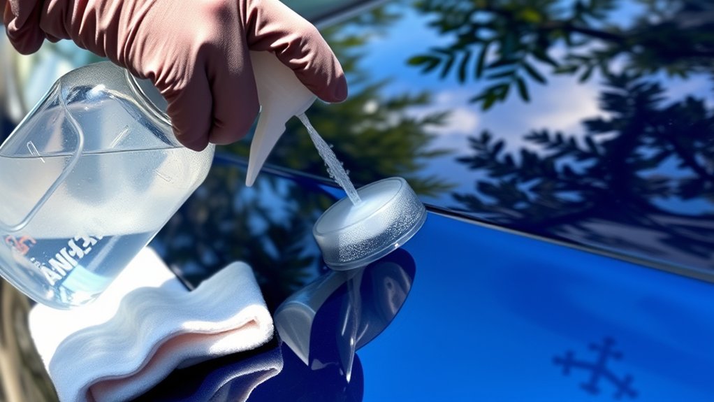 avoid glass cleaner usage