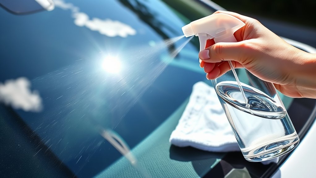 avoid household glass cleaners