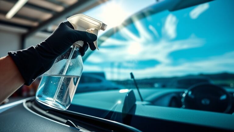 avoid using glass cleaner