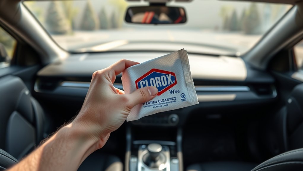 caution with clorox wipes