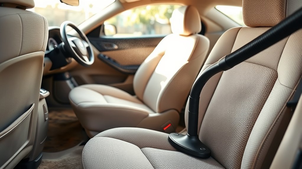 clean car seats safely