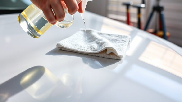 glass cleaner and car paint