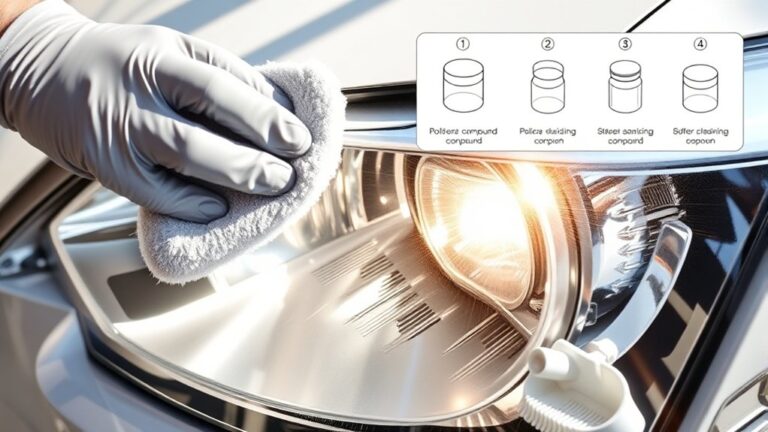 headlight cleaning step guide