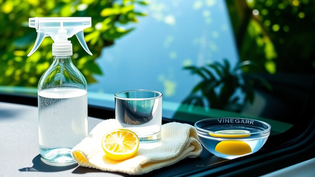 natural car window cleaning supplies
