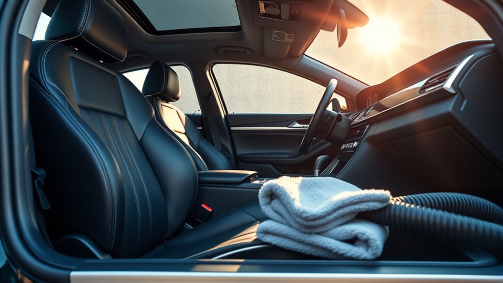 professional car interior cleaning