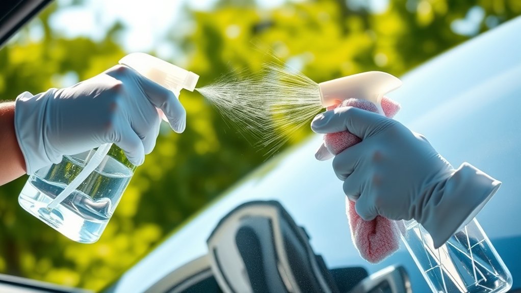 safe car window cleaning