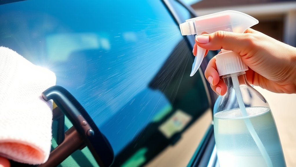 safe car window cleaning