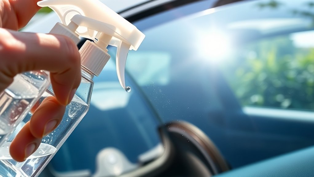 safe glass cleaner usage