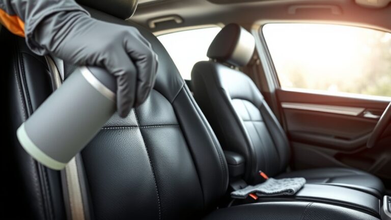 safe leather seat cleaning
