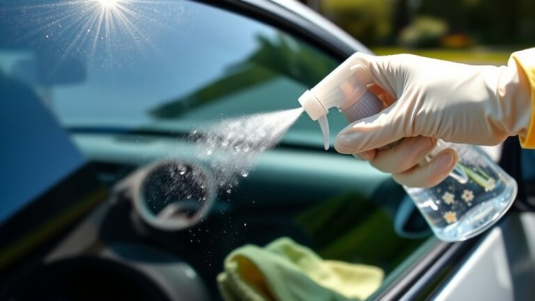 safely clean car windows