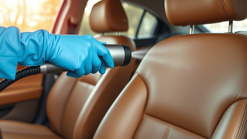 safely clean leather seats
