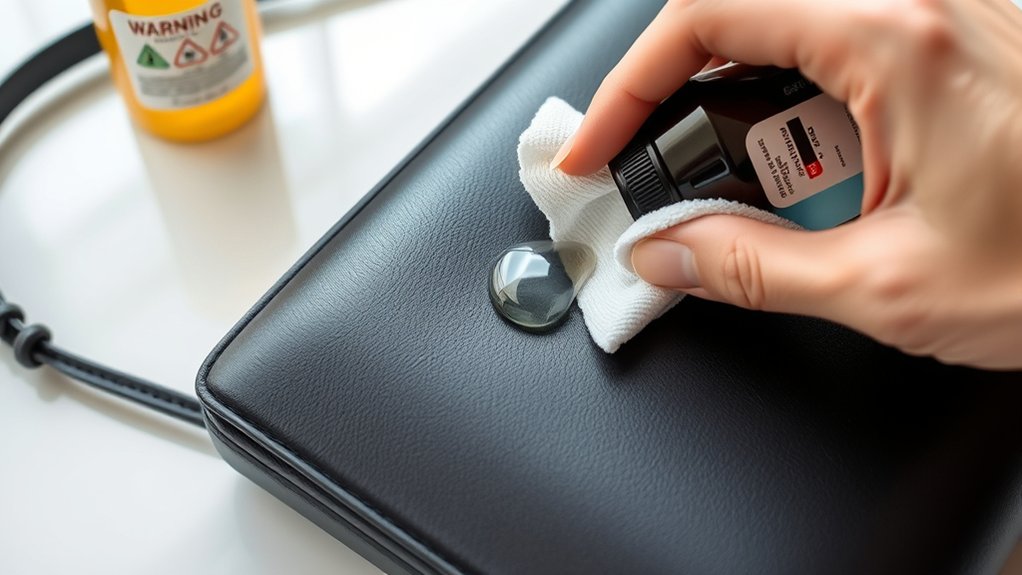 use specific leather cleaner